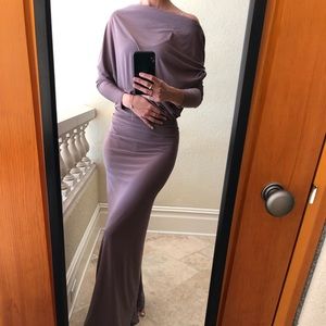 Long sleeve gown